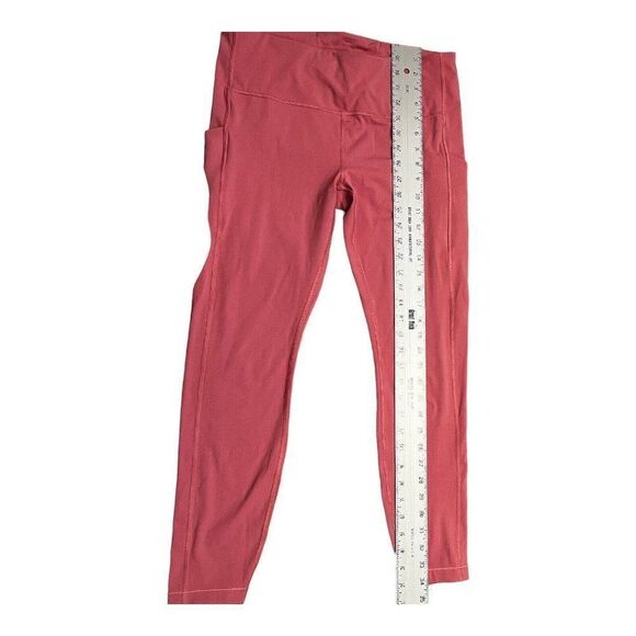 Athleta Leggings Women’s L Pink Ultimate Stash Pocket Tight Pockets 26” Crop - Picture 14 of 14